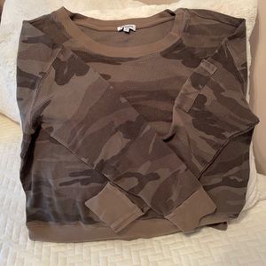 Splendid Long Sleeve Camo Print
